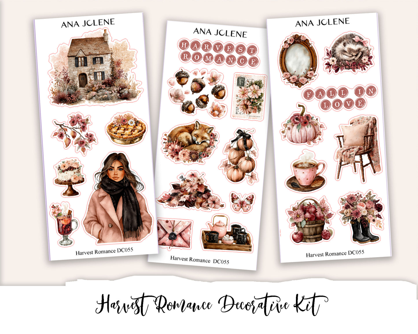 HARVEST ROMANCE Decorative Planner Sticker Kit