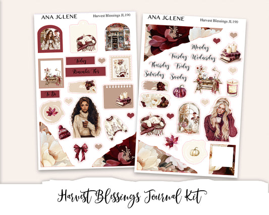 HARVEST BLESSINGS Mini Journal Sticker Kit