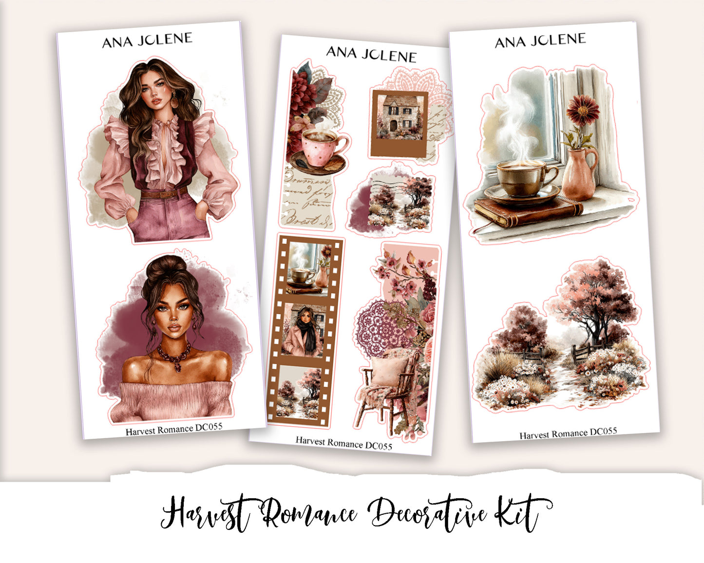 HARVEST ROMANCE Decorative Planner Sticker Kit