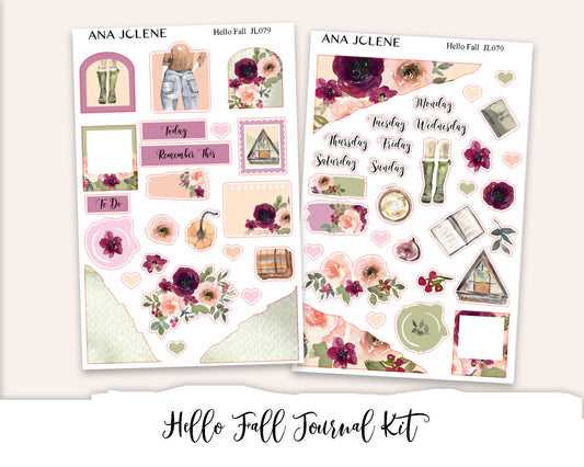 HELLO FALL Mini Journal Sticker Kit