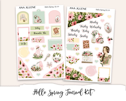 HELLO SPRING Mini Journal Sticker Kit