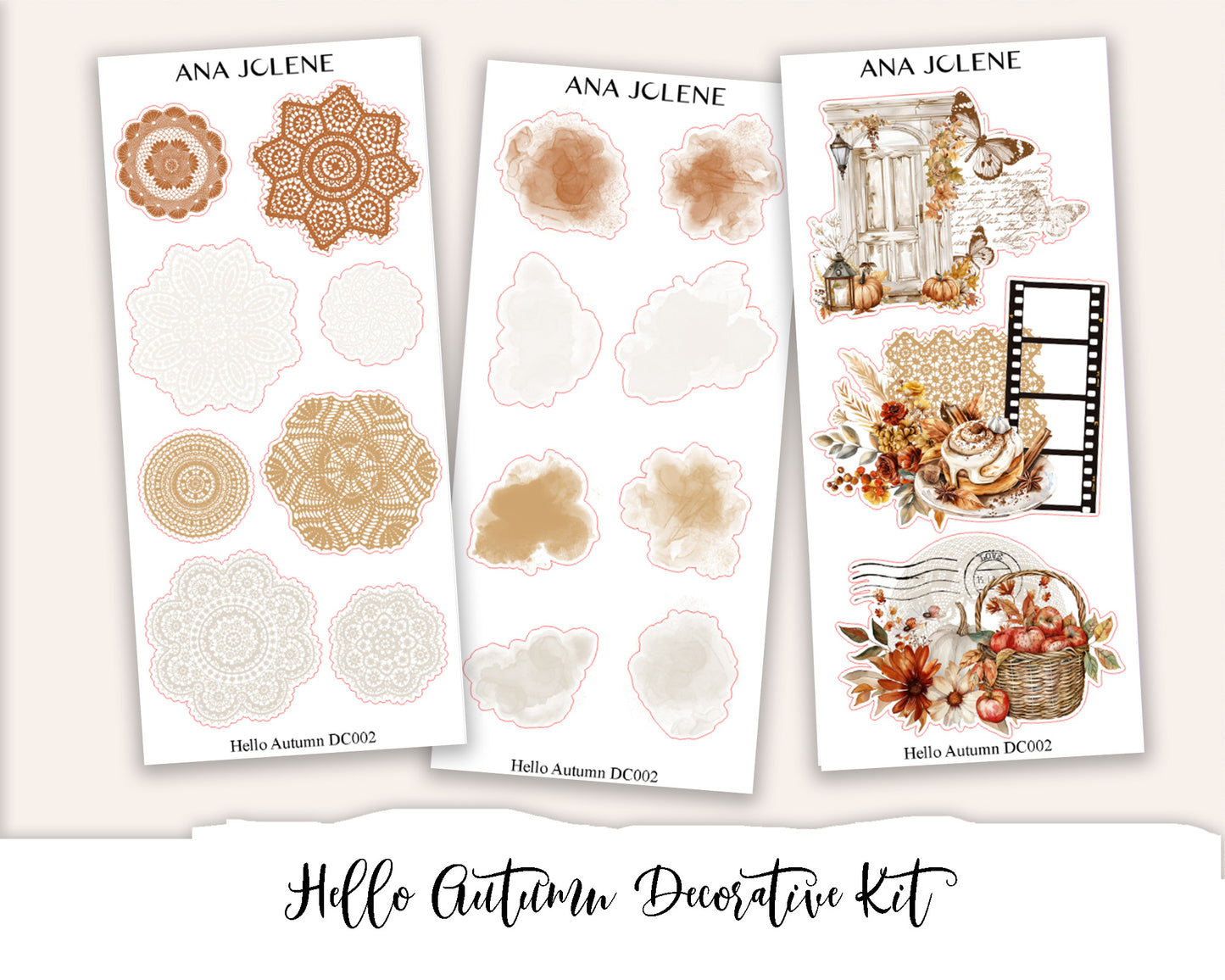 HELLO AUTUMN  Decorative Planner Sticker Kit