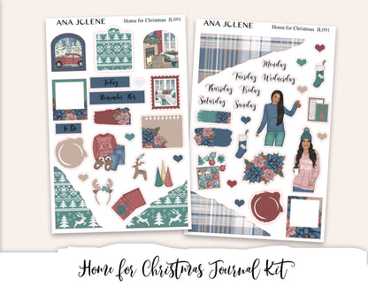 HOME FOR CHRISTMAS Mini Journal Sticker Kit