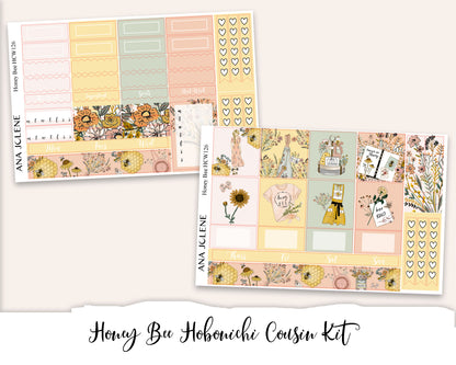 HONEY BEE Hobonichi Cousin Weekly Planner Sticker Kit