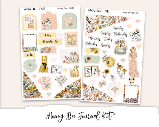HONEY BEE Mini Journal Sticker Kit
