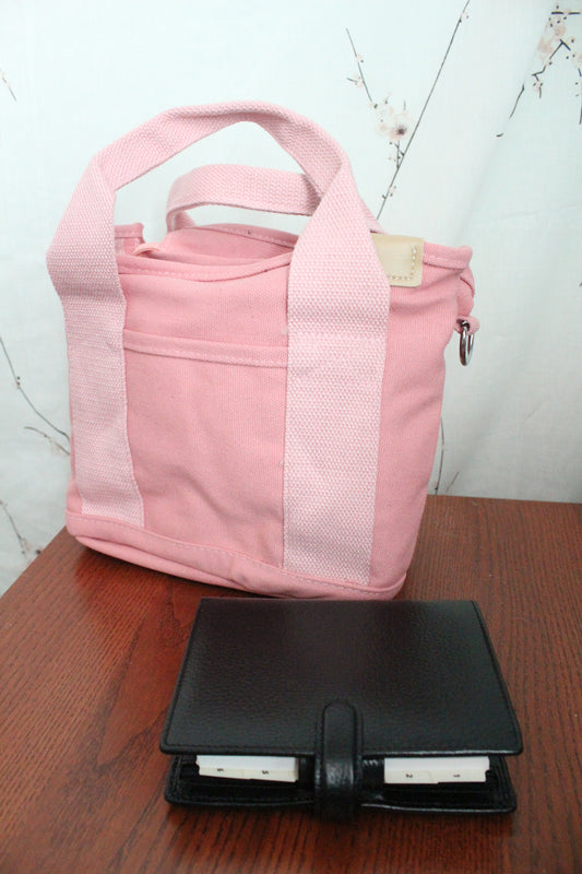 Pink Canvas Journaling/Planner Tote Bag