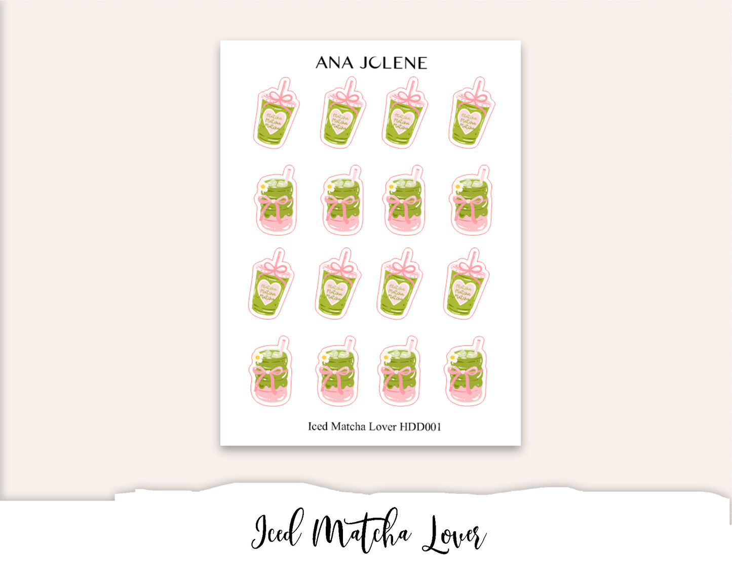 MATCHA LOVER Deco Stickers