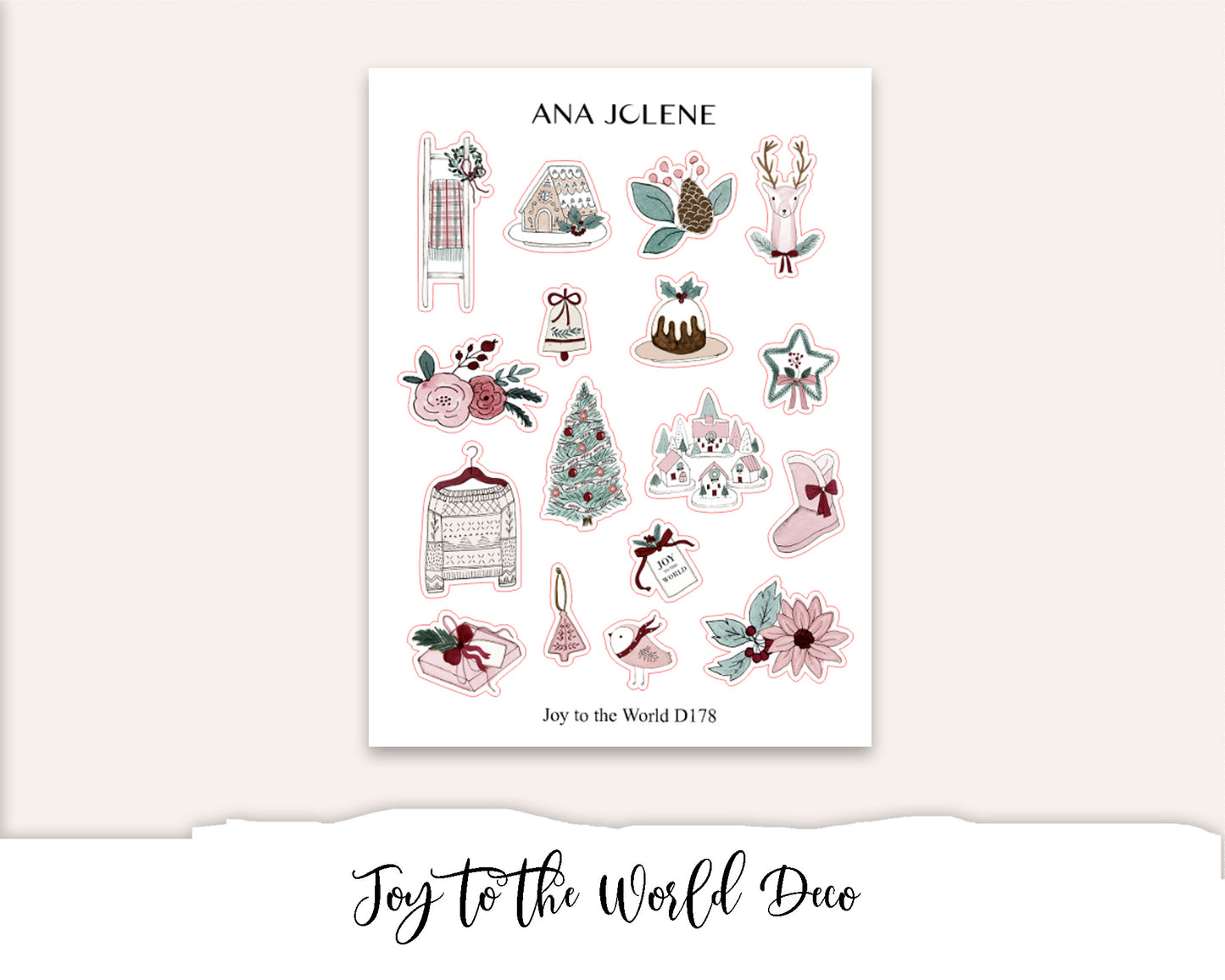 JOY TO THE WORLD Deco Stickers