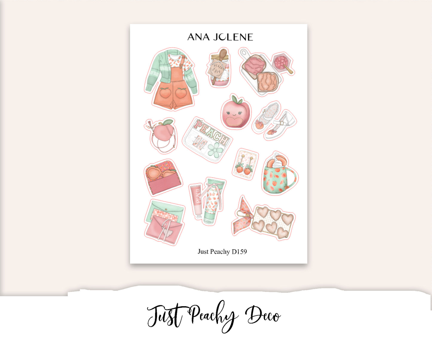 JUST PEACHY Deco Stickers