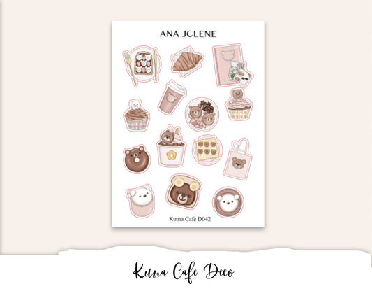 KUMA CAFE Deco Stickers