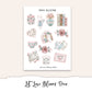 LET LOVE BLOOM Planner Sticker Kit (Vertical Weekly)