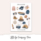 LET'S GO CAMPING Mini Journal Sticker Kit