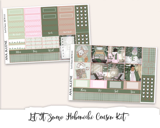LET IT SNOW Hobonichi Cousin Weekly Planner Sticker Kit