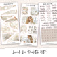 LOVE & LACE  Decorative Planner Sticker Kit