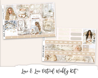 LOVE & LACE Planner Sticker Kit (Vertical Weekly)