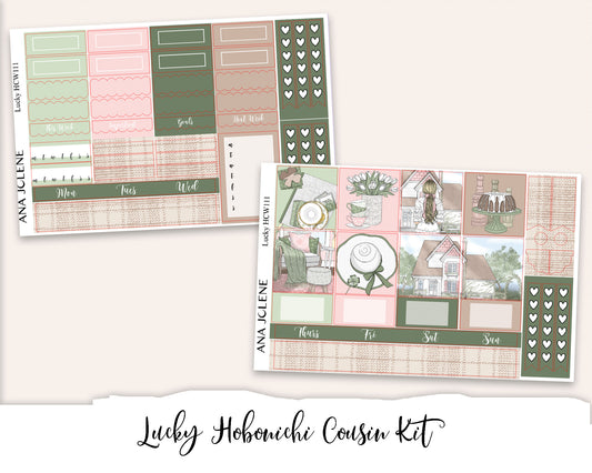 LUCKY  Hobonichi Cousin Weekly Planner Sticker Kit