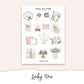 GARDEN TEA PARTY Mini Journal Sticker Kit