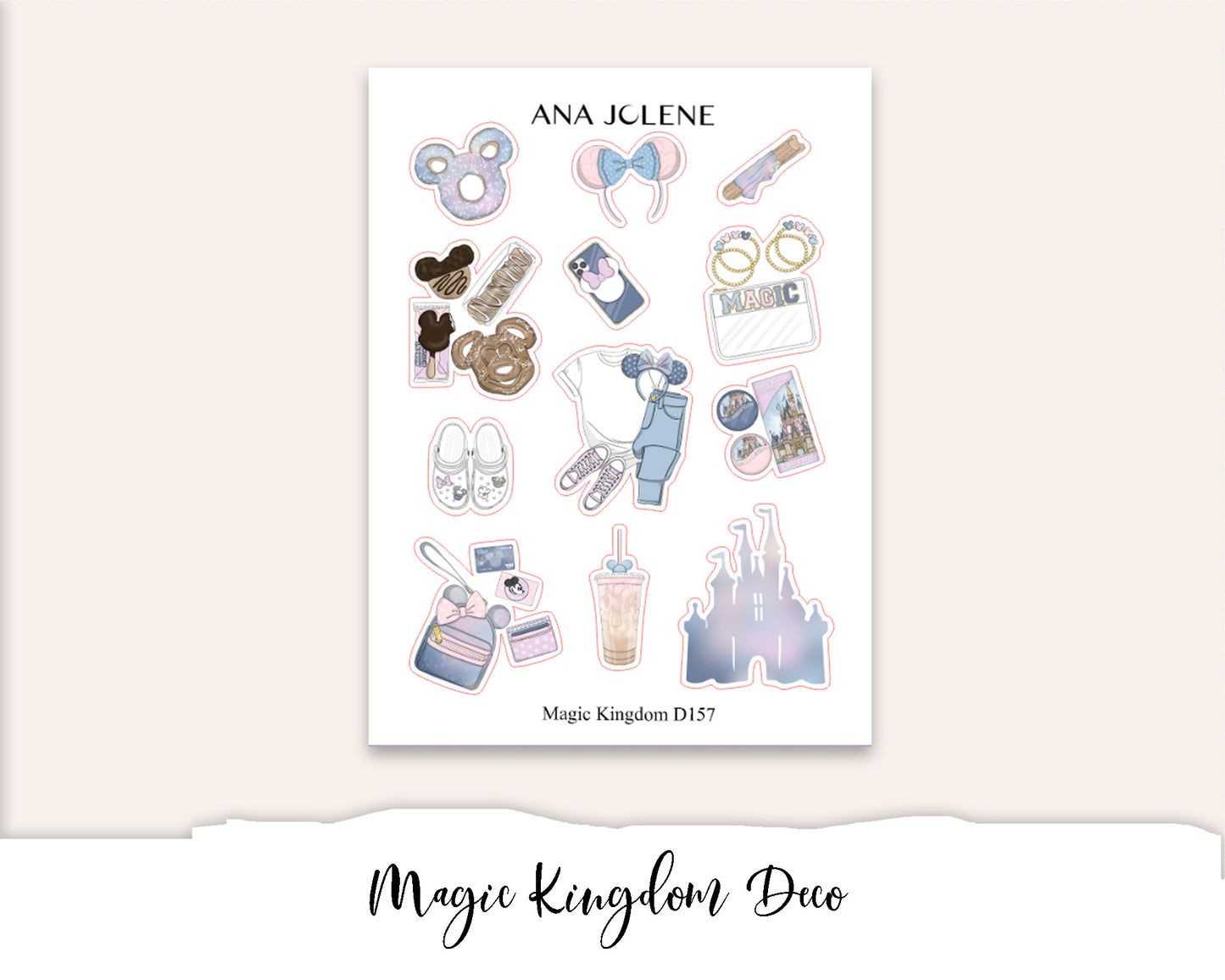 MAGIC KINGDOM Mini Journal Sticker Kit