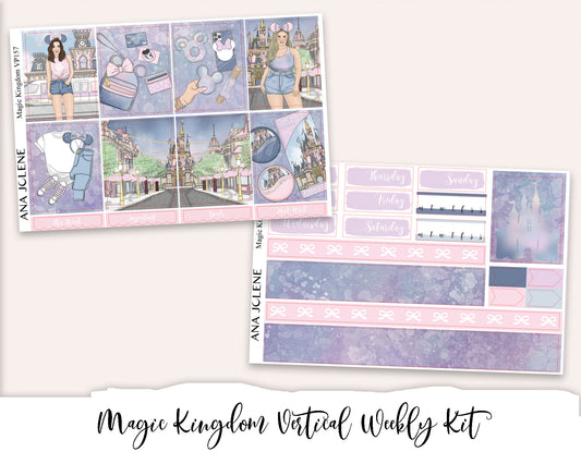 MAGIC KINGDOM Planner Sticker Kit (Vertical Weekly)