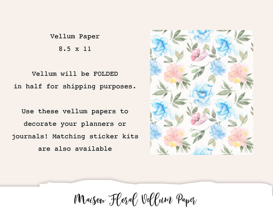 Maison Floral Vellum Paper