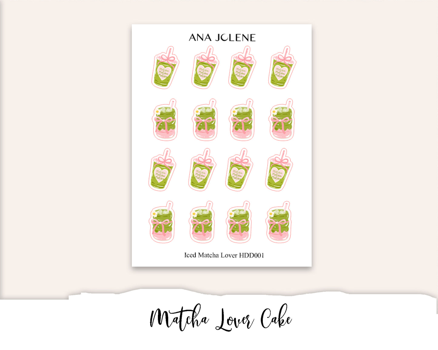 MATCHA LOVER Deco Stickers