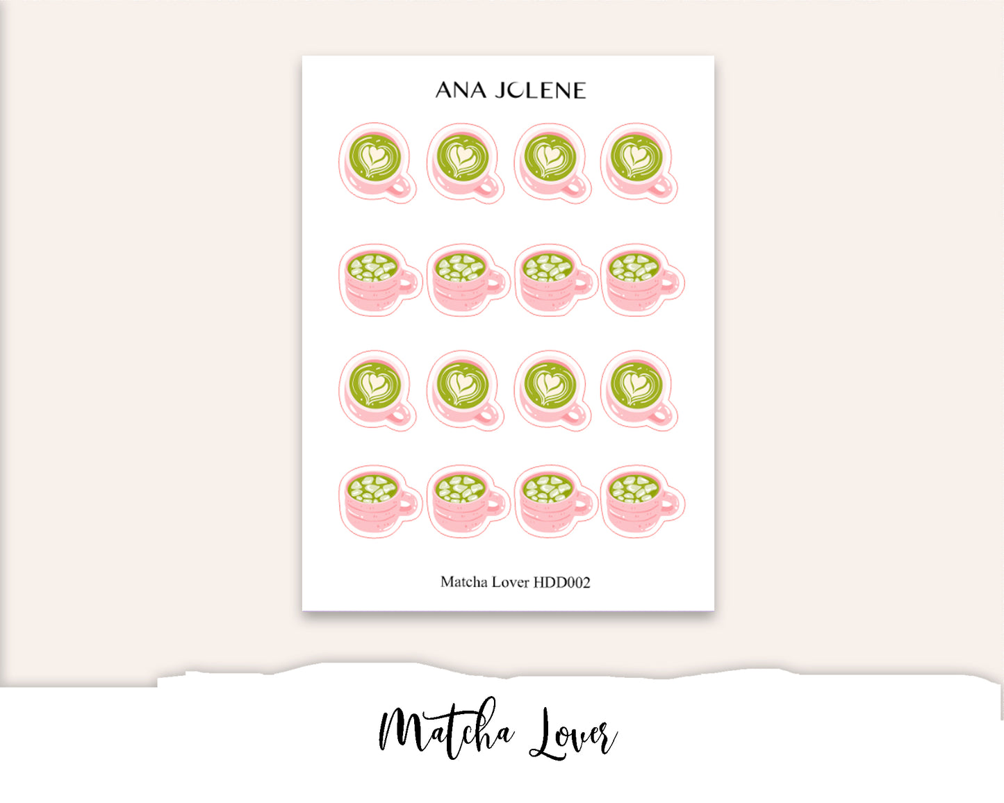 MATCHA LOVER Deco Stickers