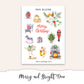 MERRY AND BRIGHT Mini Journal Sticker Kit