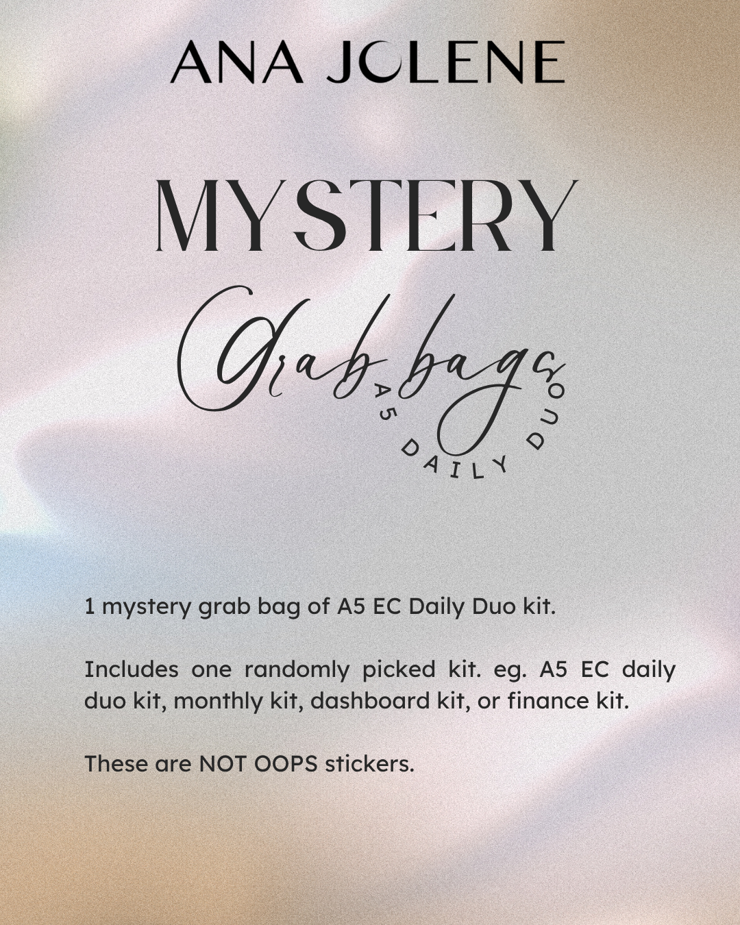 Mystery Grab Bags - A5 EC Daily Duo Kit