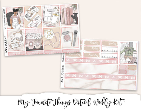 MY FAVORITE THINGS Planner Sticker Kit (Vertical Weekly)