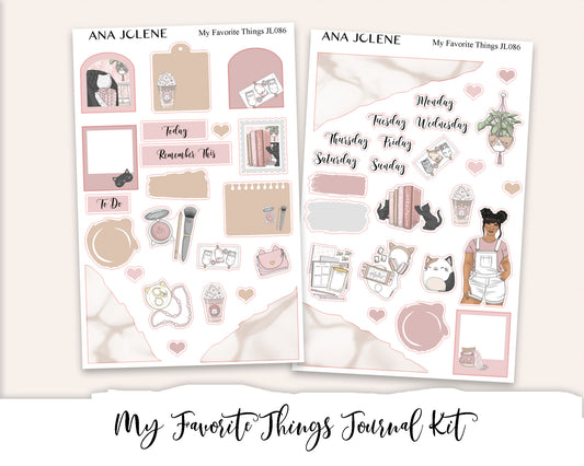 MY FAVORITE THINGS Mini Journal Sticker Kit