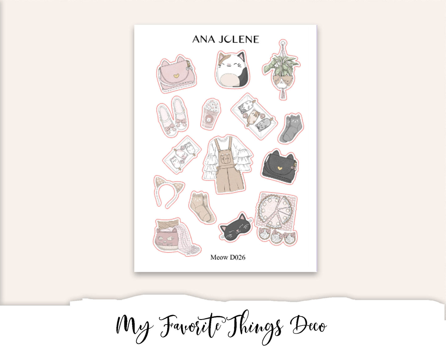 MY FAVORITE THINGS Planner Sticker Kit (Vertical Weekly)