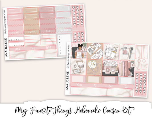 MY FAVORITE THINGS  Hobonichi Cousin Weekly Planner Sticker Kit