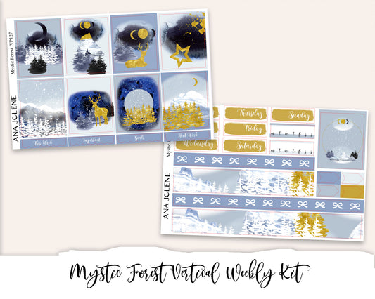 MYSTIC FOREST Planner Sticker Kit (Vertical Weekly)