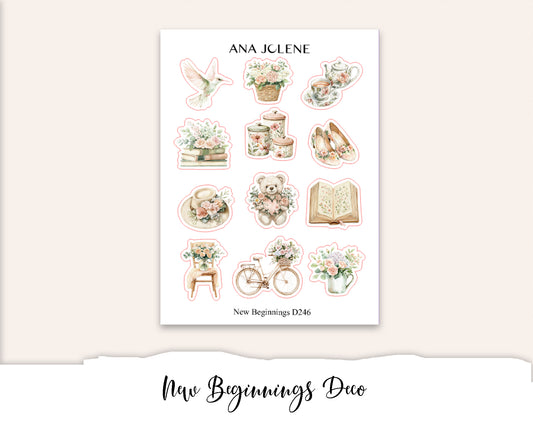 NEW BEGINNINGS Deco Stickers