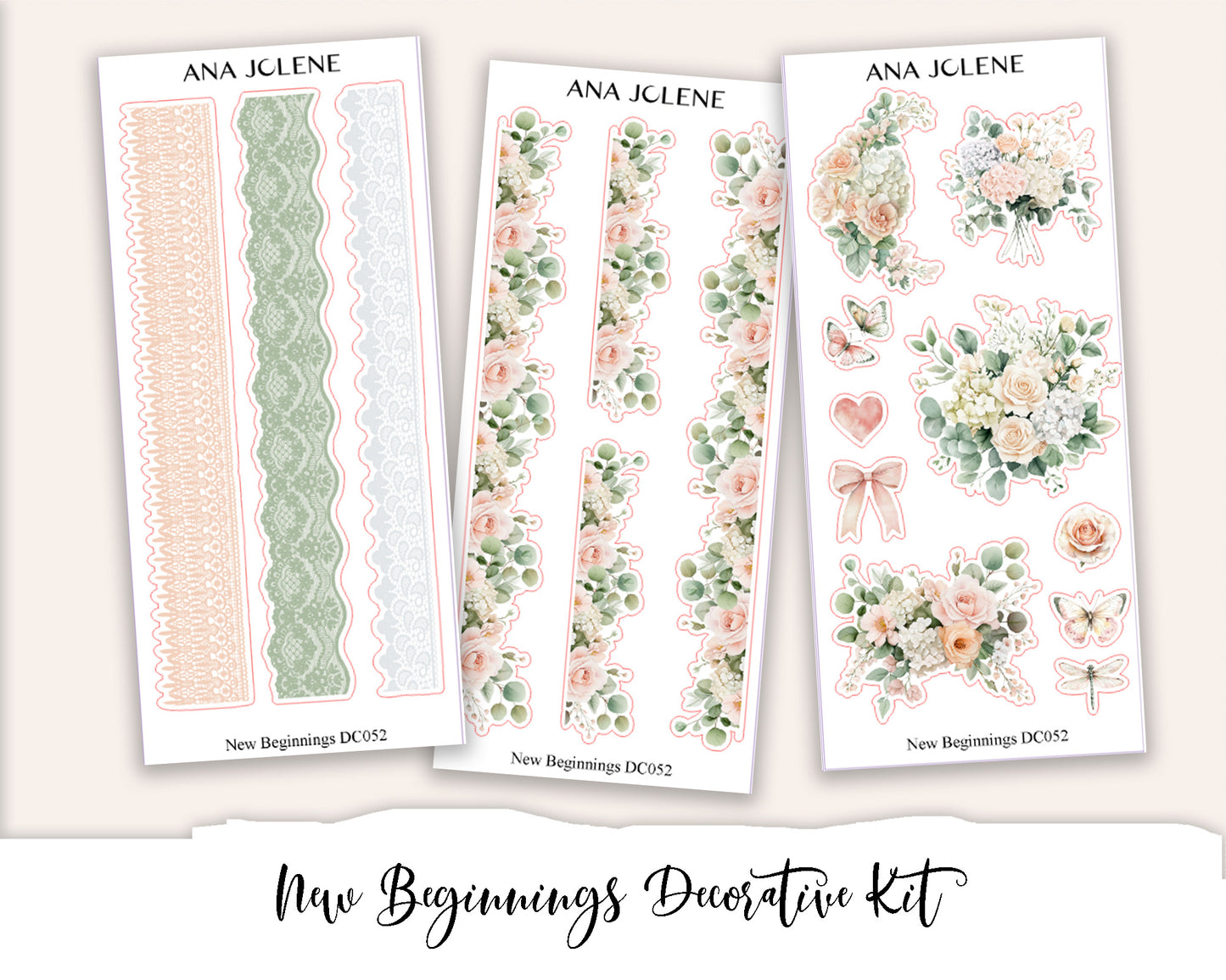 NEW BEGINNINGS Decorative Planner Sticker Kit