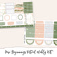 NEW BEGINNINGS Planner Sticker Kit (Vertical Weekly)