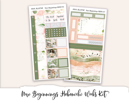 NEW BEGINNINGS Hobonichi Weeks Planner Sticker Kit