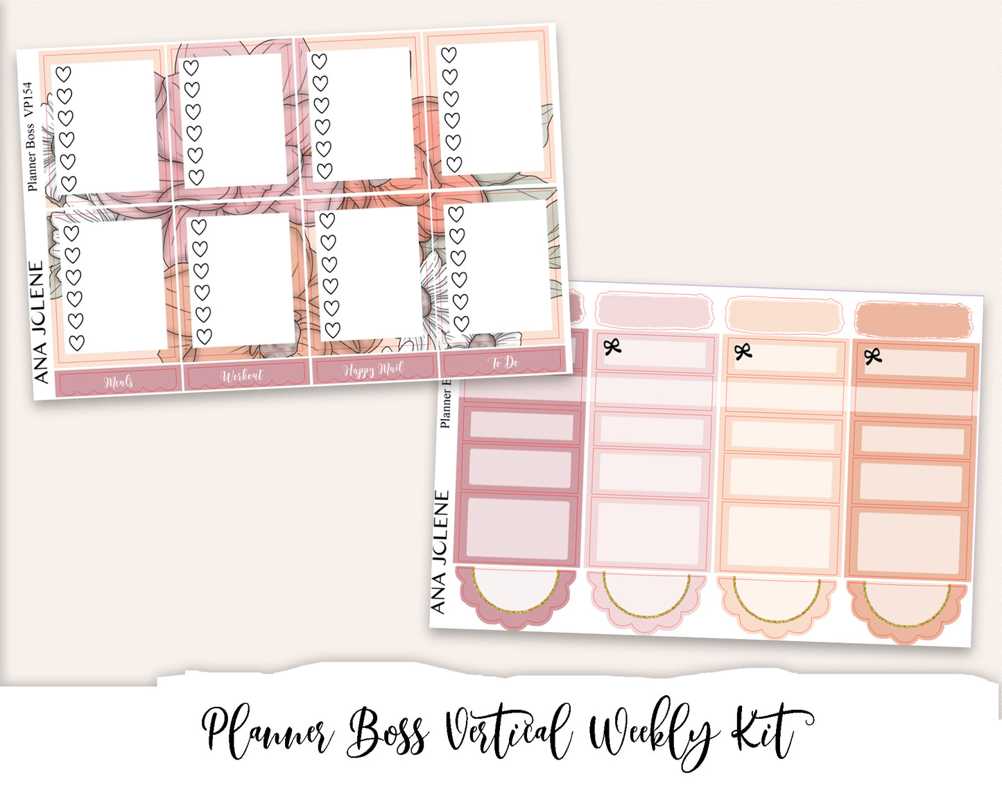 PLANNER BOSS Planner Sticker Kit (Vertical Weekly)