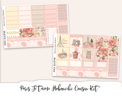 PARIS JE T'AIME Hobonichi Cousin Weekly Planner Sticker Kit