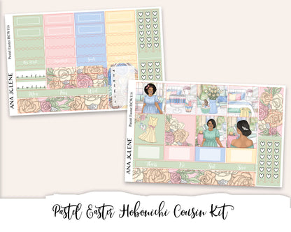 PASTEL EASTER Hobonichi Cousin Weekly Planner Sticker Kit