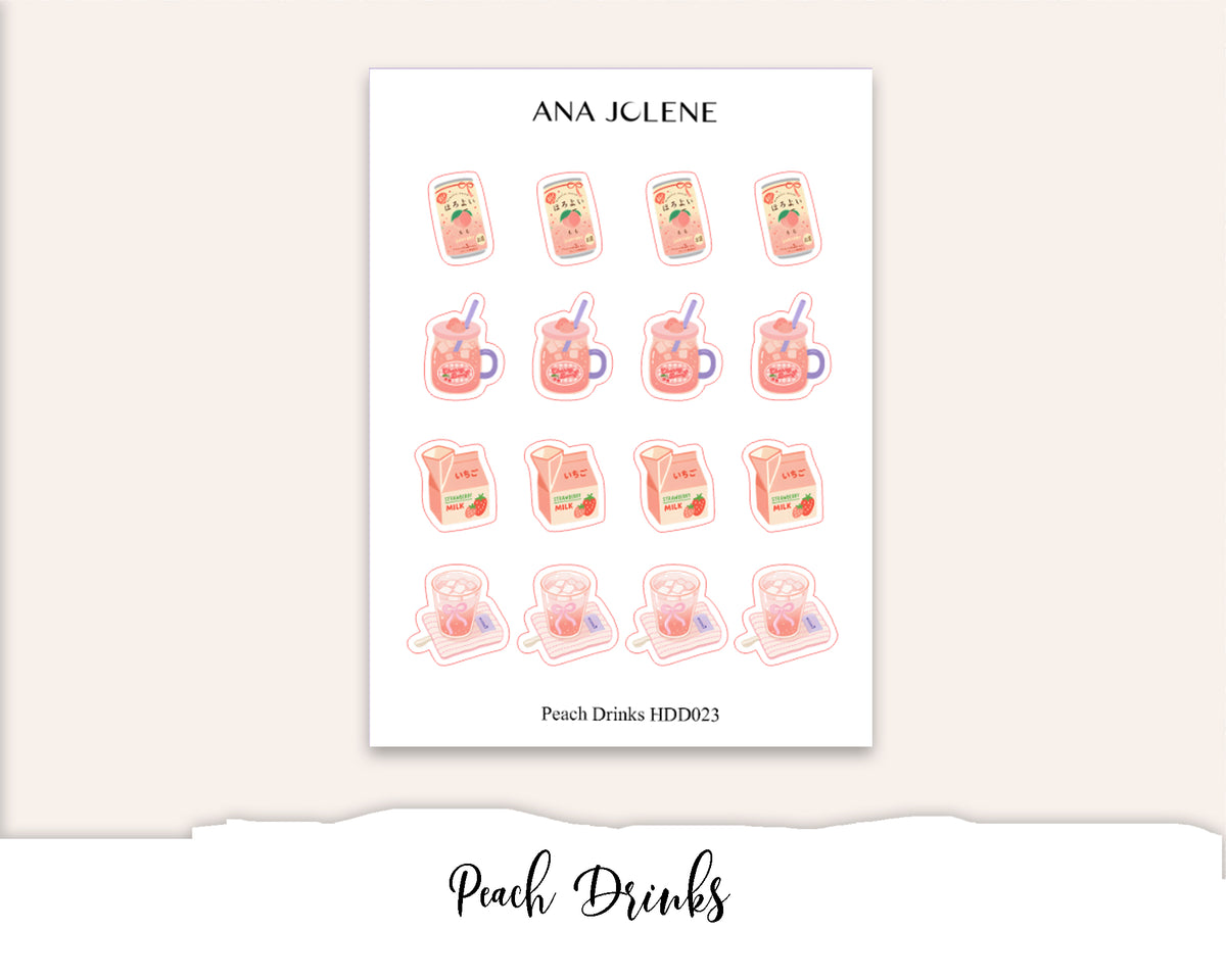 PEACH Deco Stickers