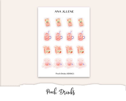 PEACH Deco Stickers
