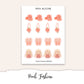 PEACH Deco Stickers