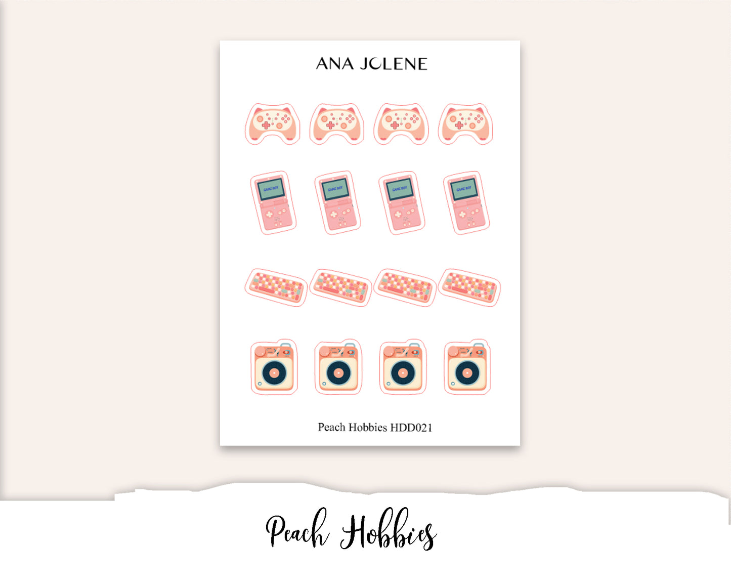 PEACH Deco Stickers