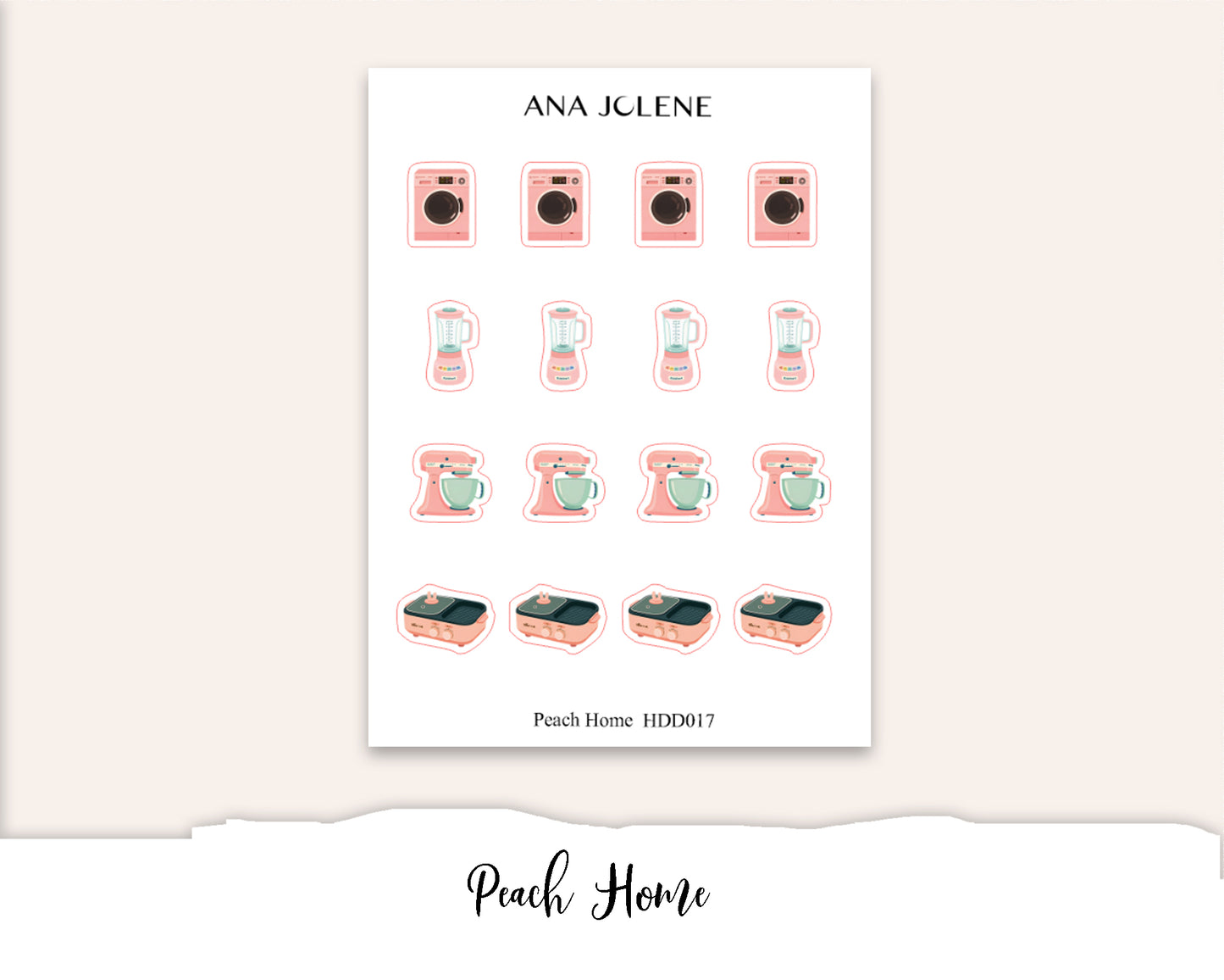 PEACH Deco Stickers