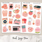 PEACH Large Deco Stickers