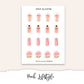 PEACH Deco Stickers