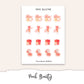 PEACH Deco Stickers
