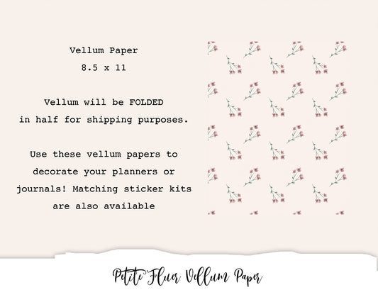 Petite Fleur Vellum Paper