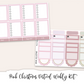 PINK CHRISTMAS Planner Sticker Kit (Vertical Weekly)